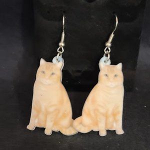 Orange Tabby Earrings